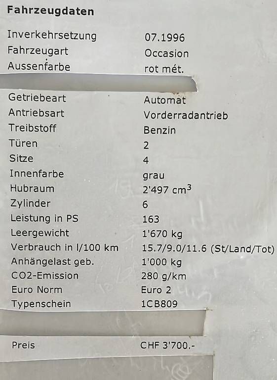 Chrysler Autos: Chrysler Stratus 2.5 V6 LX Cabrio – Gebraucht aus Zürich von sut_dy22 4