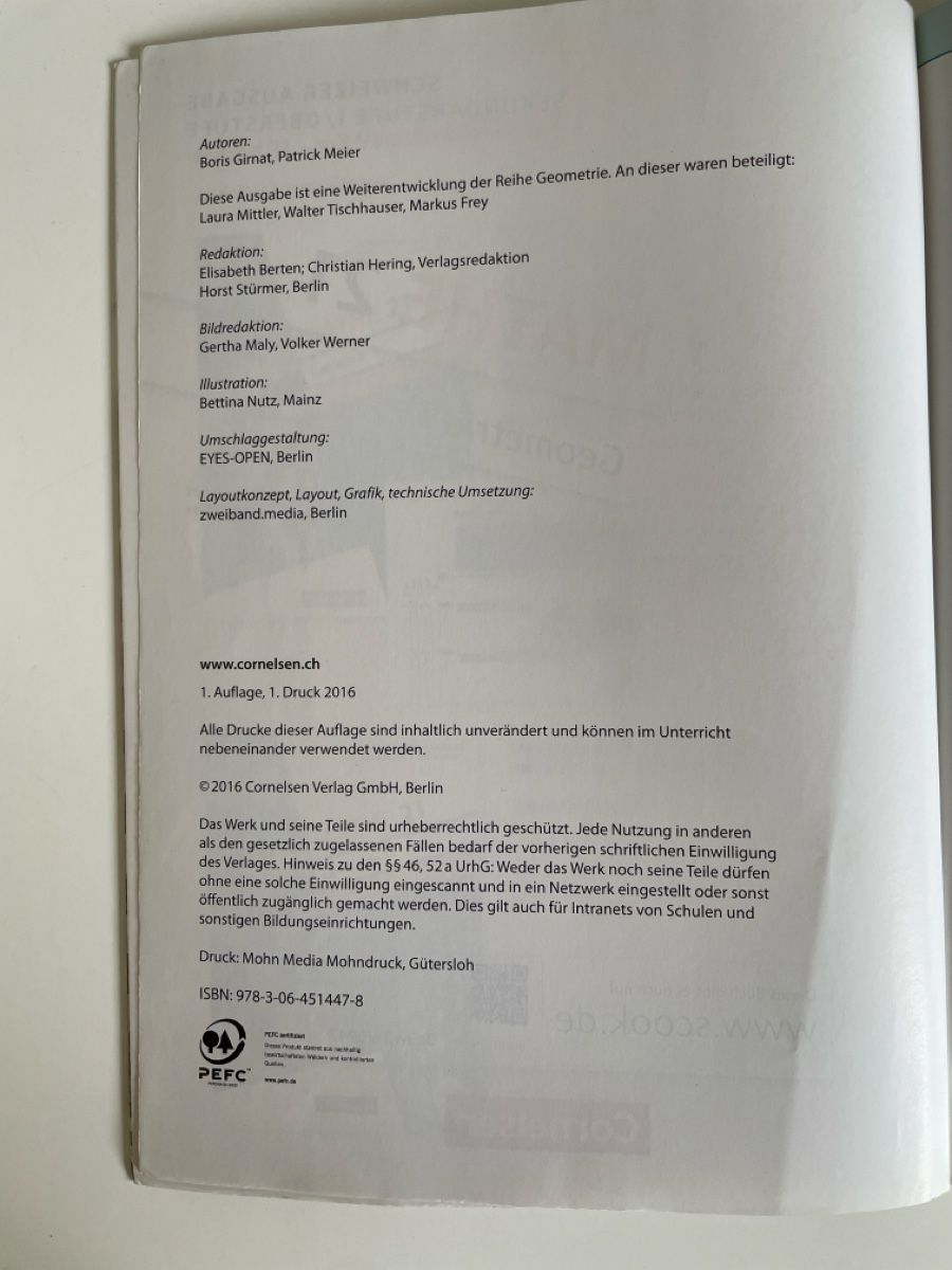 Libri: Schulbuch Mathe 21 Geometrie 1 – Usato da Zürich venduto da mar_x8z8 2