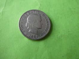 Schweiz 1881, 20 Rappen