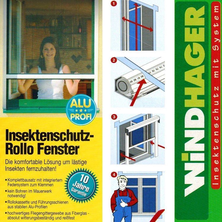 Wunderschne Windhager Insektenschutz Rollo Ebenbild