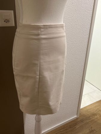 Jupe cremefarbig von H&M  Gr. 36