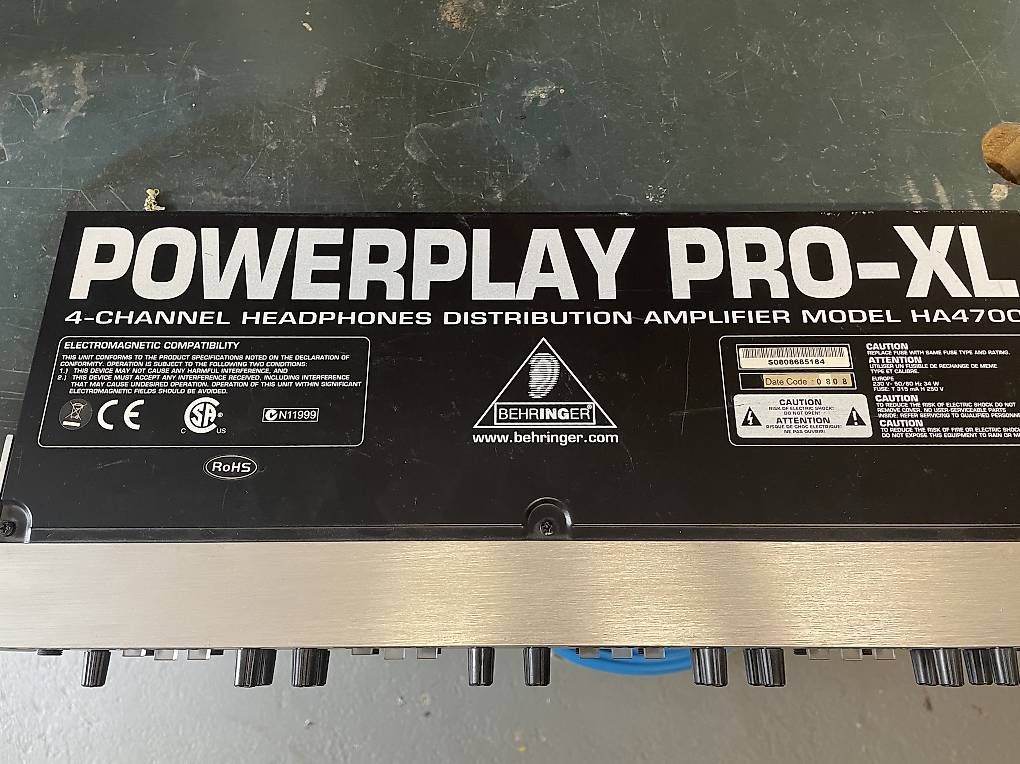 Amplificatori: Behringer POWERPLAY PRO-XL HA4700   – Usato da malleray venduto da djean