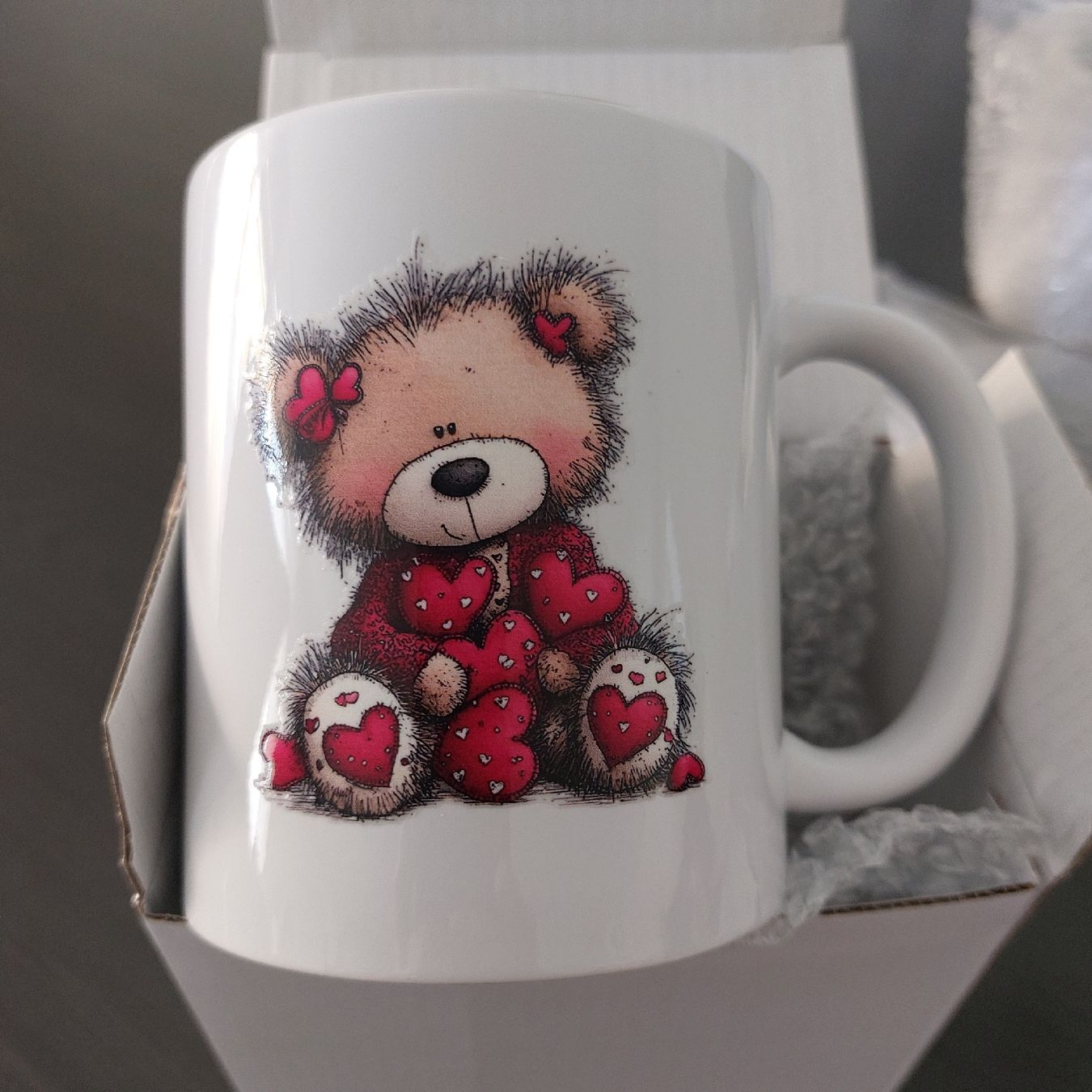 Tazze: Liebe Tasse mit Teddybär – Nuovo e nell'imballaggio originale da Erlinsbach SO venduto da Inspirierend