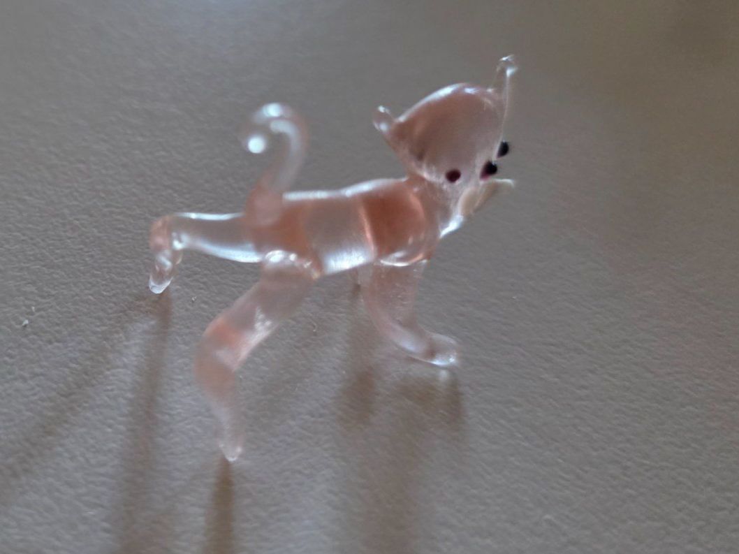 Statuette: 2 farbige Glas Katzen 3,4 cm Katze Tier Figur – Usato da Walterswil BE venduto da Lonitti 7