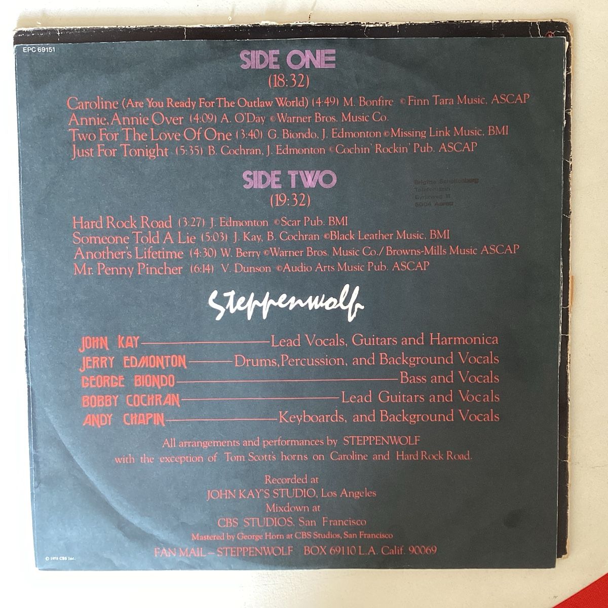 Dischi in vinile: Steppenwolf - Hour of the Wolf – Usato da Zürich venduto da Rockbyrd 3