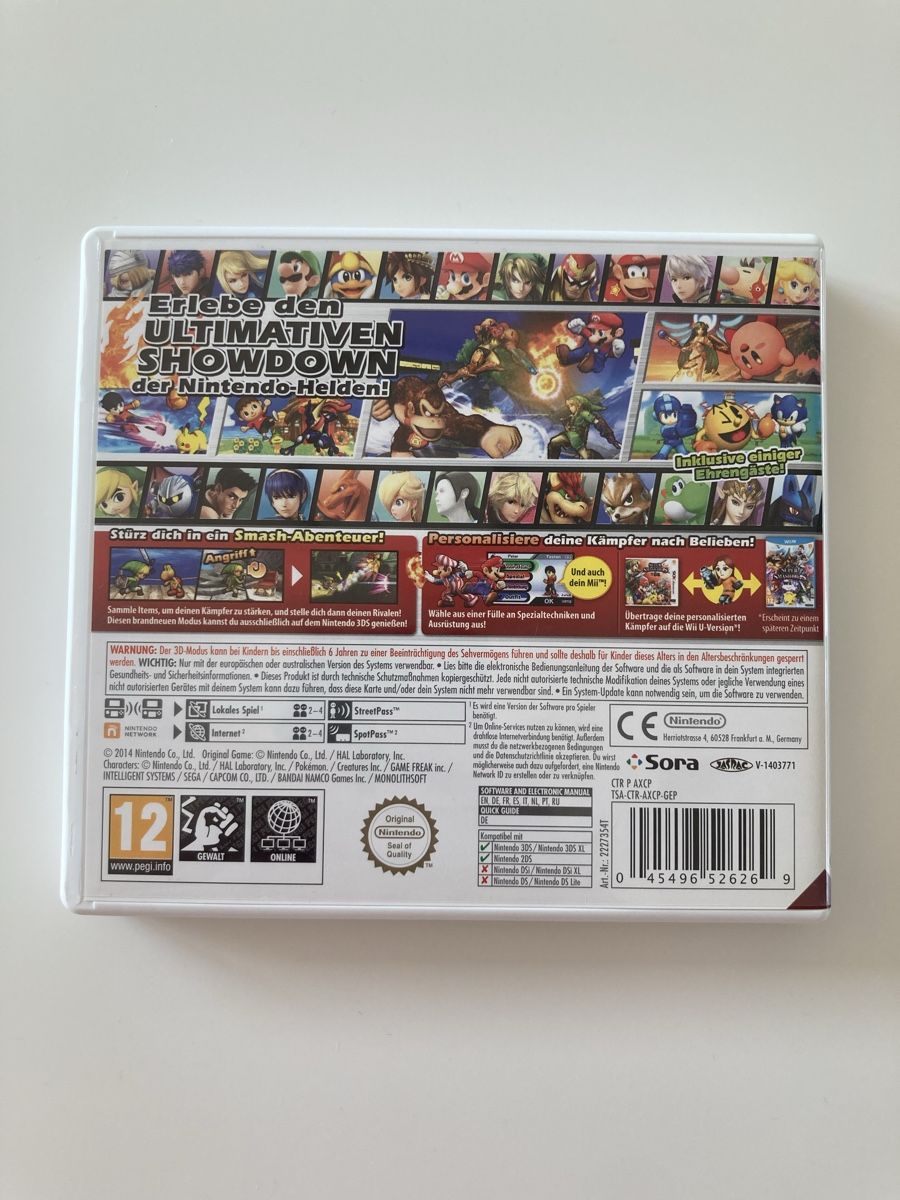 Nintendo Spiele: Super Smash Bros. for Nintendo 3DS CIB – Gebraucht aus Mörschwil von Appenzell2 1