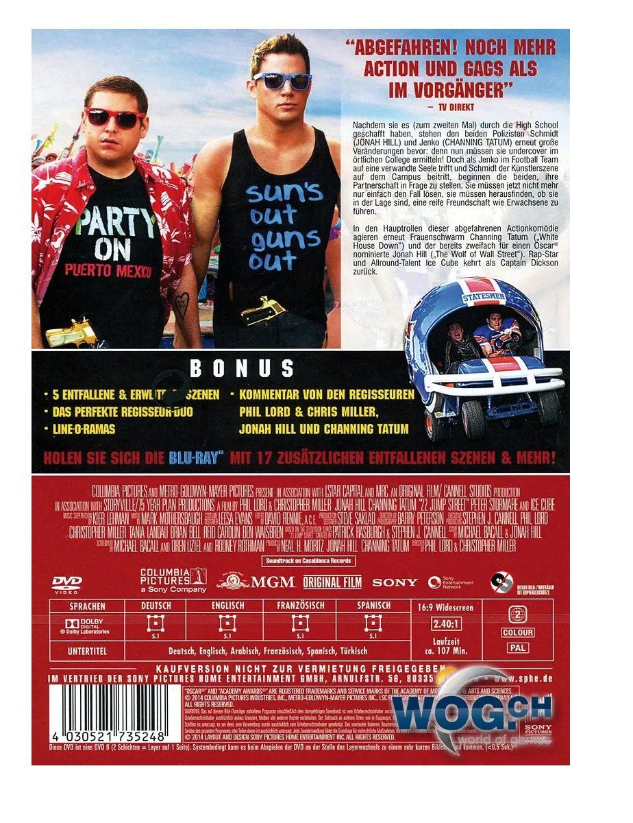 Tutti i DVDs: 22 Jump Street / DVD – Nuovo (secondo la descrizione) da Humlikon venduto da GX30 1