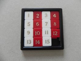 Antik Kult Strategie 15 schiebe Zahlen Puzzle Spielzeug 1970