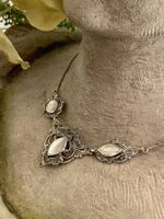 Halskette Collier Silber Perlmutter Markasiten wunderschön!