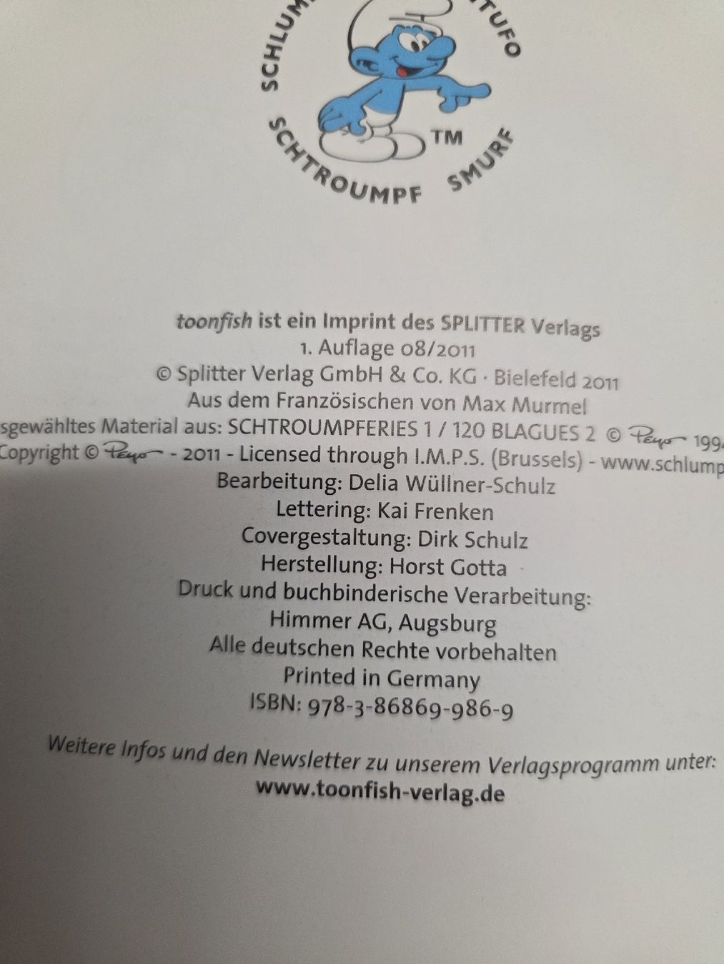 Comics: 5x  Die Schlümpfe Comic-Bücher Konvolut.. – Gebraucht aus Stans von Ducati16 2