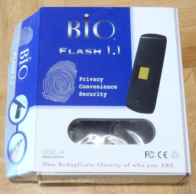 Chiavette USB: Biometrischer USB Stick mit Fingerabdrucksensor 128MB – Nuovo (secondo la descrizione) da St. Gallen venduto da KlondikeCH 2