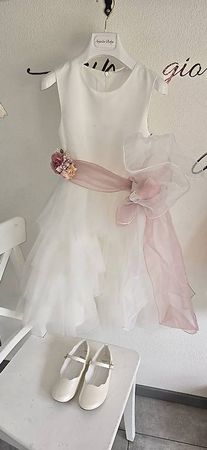Vestito prima comunione bambina 8/9 anni con scarpe