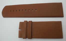 26 mm Leder Uhrenarmband braun, Nr. 17a