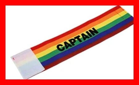 Regenbogen Captainbinde Fussball Unihockey Toleranz Gay LGTB