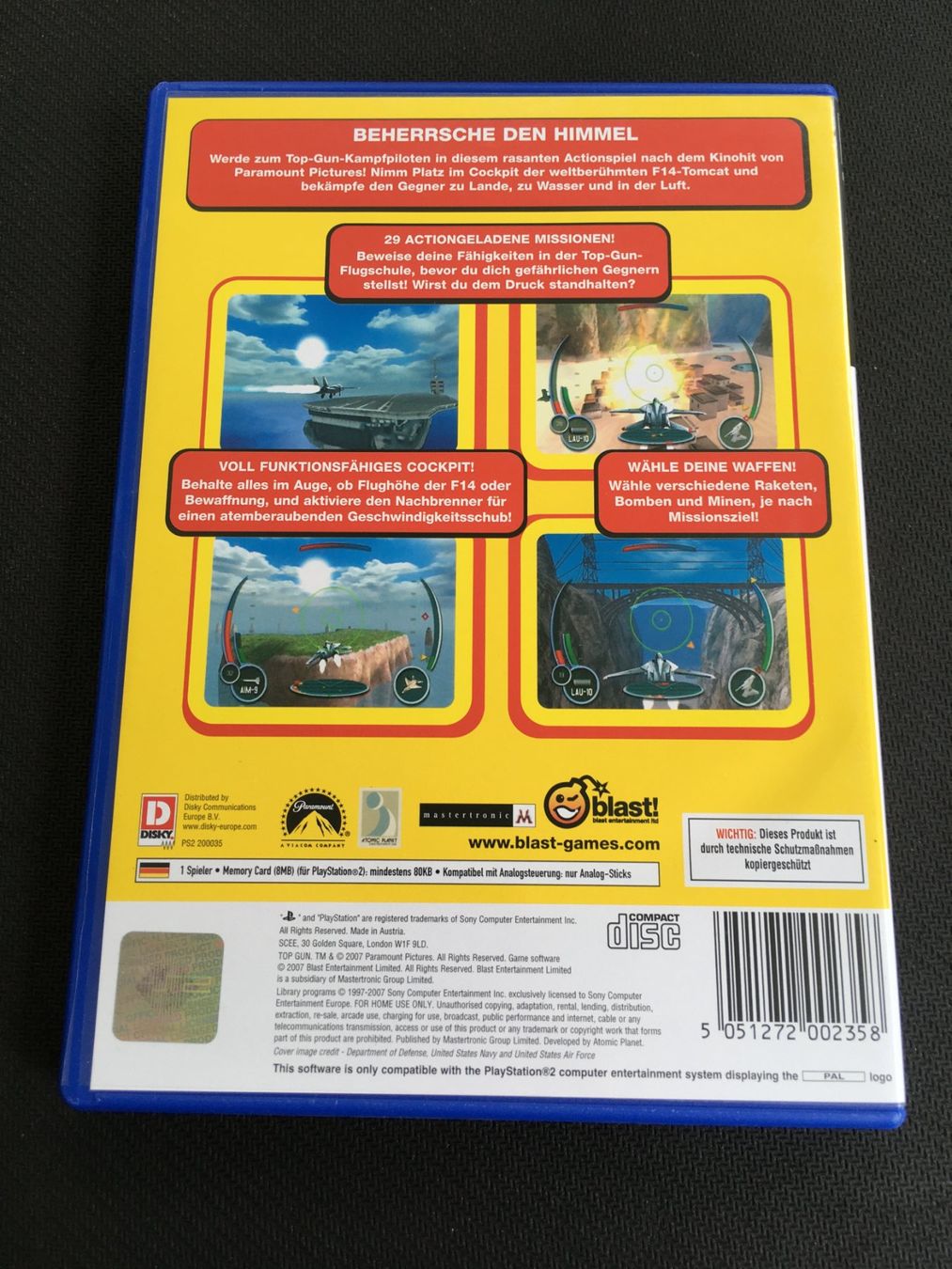 Sony Giochi: Top Gun - PS2 Playstation 2 – Usato da St.Gallen venduto da sjosjo 1