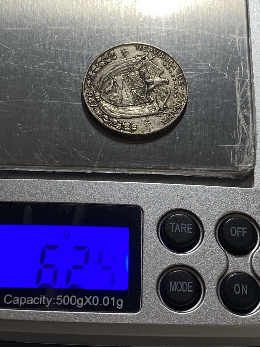 Tutti le monete: Panama - 1/4 - 1947 - AG – Usato da Payerne venduto da Mike1682 2