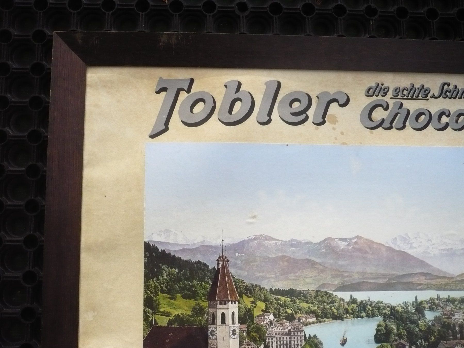 Foto & Immagini: Original Chocolat Tobler Kartonwerbung mit Holzrahmen – Usato da Biberist venduto da Urmel 1