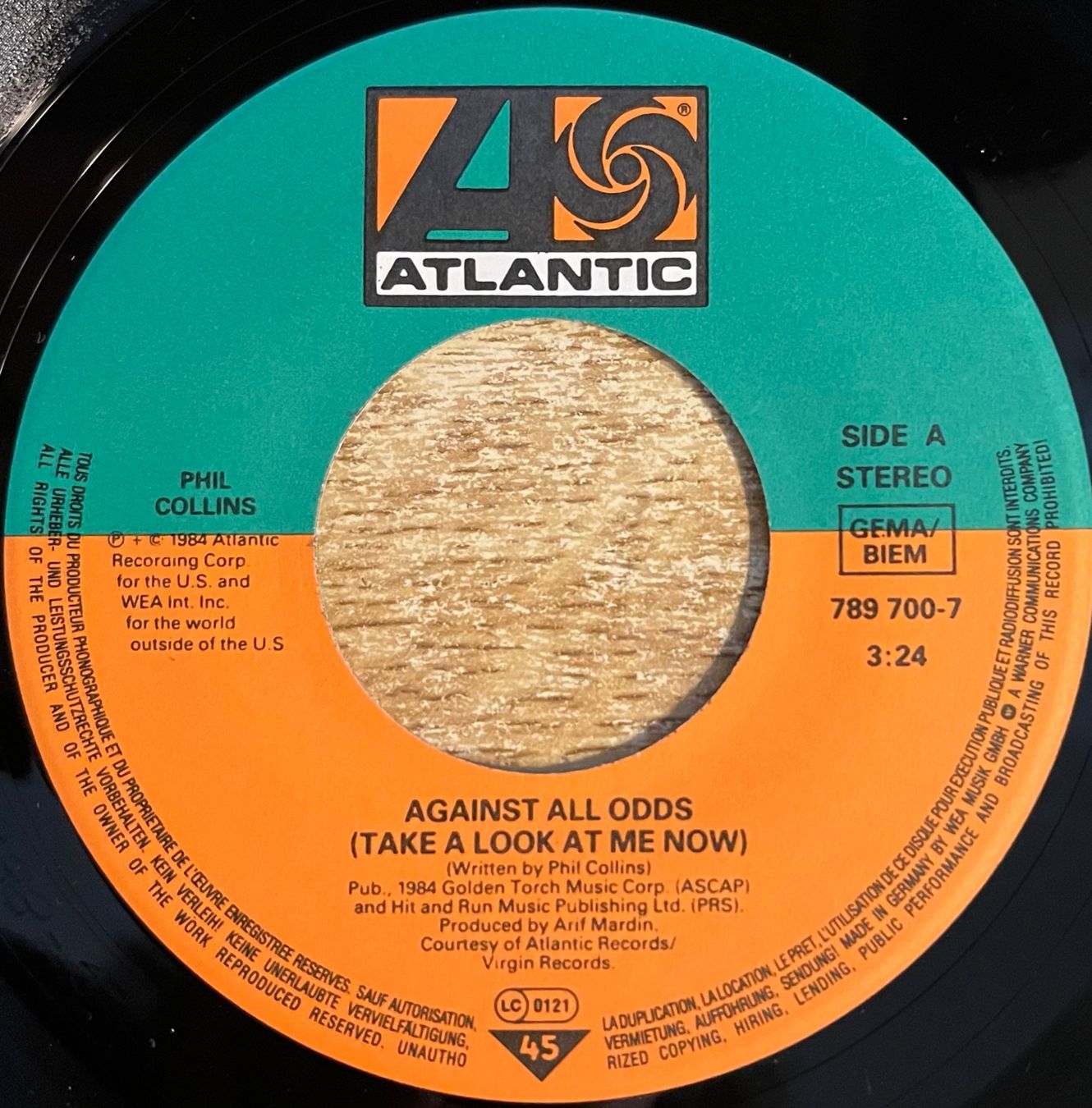 Dischi in vinile: PHIL COLLINS - AGAINST ALL ODDS – Usato da Bussigny venduto da vinyl-pas-cher 2