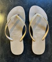 Flipflops, Havaianas, Bronze/Gold Glitter, Grösse 39-40