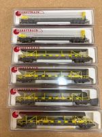 6er Set Spur N Hobbytrain Autotransportwagen 30001 30002 SBB