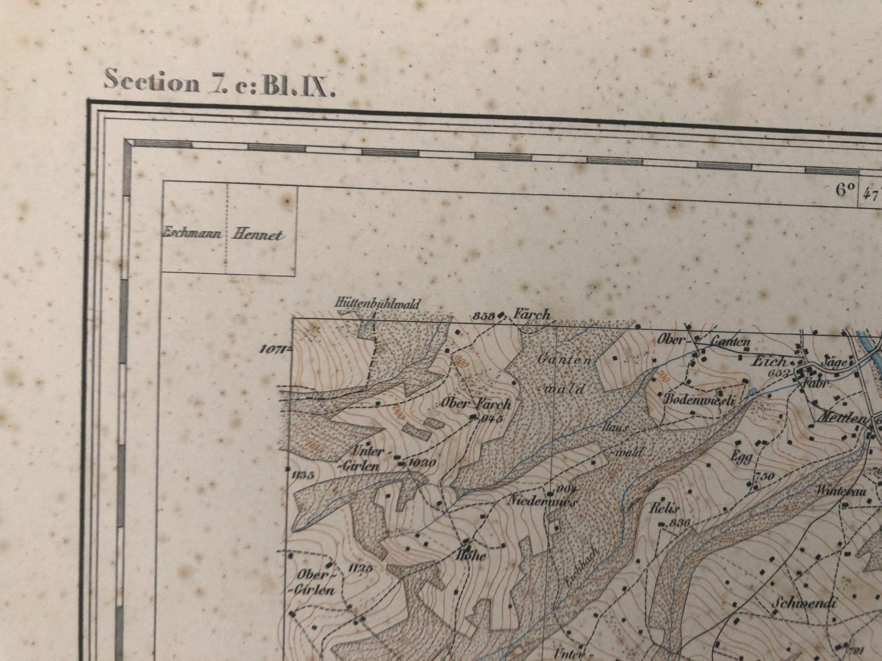 Cartine & Atlanti: Siegfriedatlas Bl. 236: Ebnat 1879 – Usato da Zürich venduto da allp 3