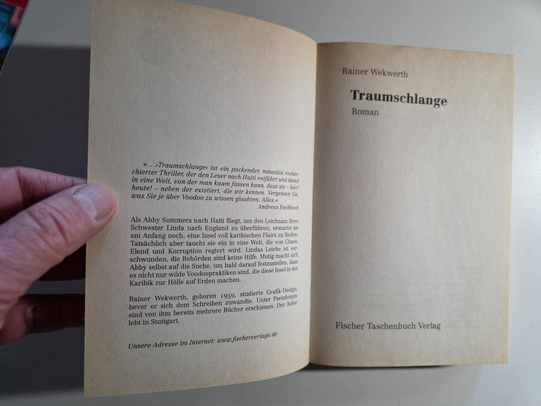 Libri: Rainer Wekwerth - Traumschlange - Roman 2004 – Usato da Walterswil BE venduto da Lonitti 3