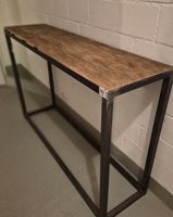Tisch Metall Holz 130x35x80cm