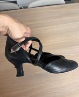 Tanzschuhe Leder Schwarz Grösse 5.5 guter Zustand