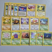 Pokémon vintage Sammelkarten pikachu evoli incl.