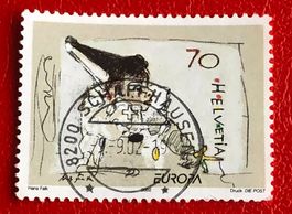 Nr.1051 mit Stempelt Pierrot spielt mit dem Faden Europamark
