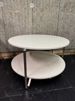 Rund Tisch weiss Massiv