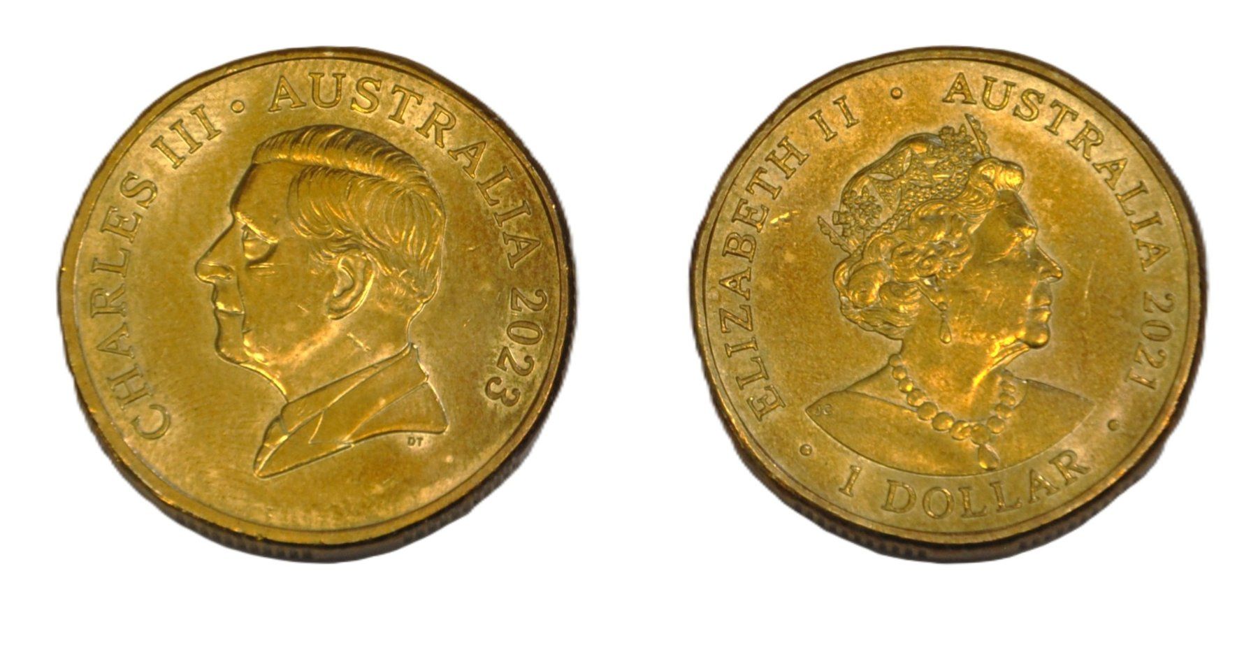 Tutti le monete: 2 x 1 Dollar Münze Australien – Usato da Grabs venduto da Fadenquarz