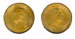 2 x 1 Dollar Münze Australien