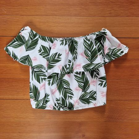Schulterfreies tshirt Gr. M