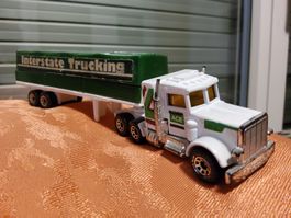 Matchbox Peterbilt Covered Truck "Interstate Trucking"