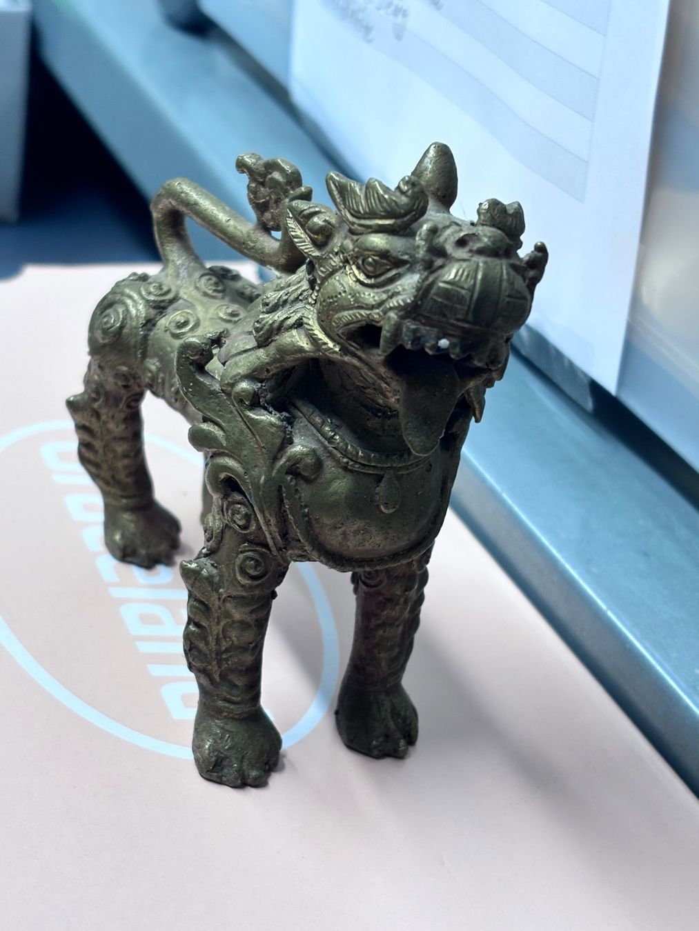 Sculture & Statue: Antike chinesische Bronze Foo Dog Figur Statue Deko – Usato da Zürich venduto da engebrunau 2