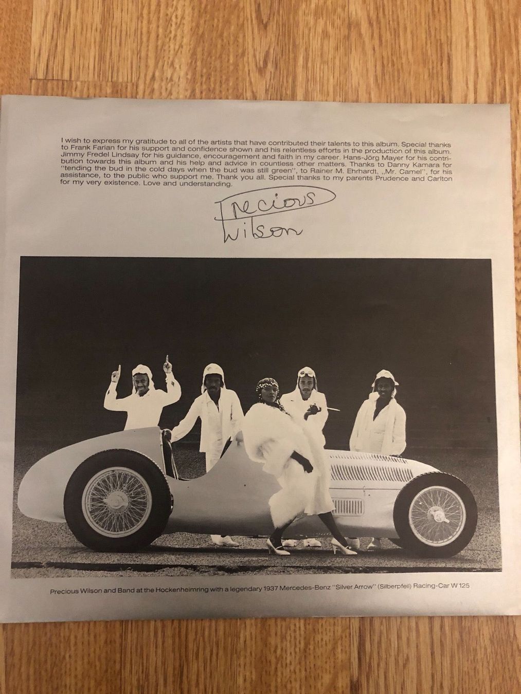 Schallplatten: Precious Wilson - On The Race Track LP mit Autogramm – Gebraucht aus Schübelbach von Klabauterli 2