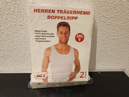 Neu - Trägerhemd weiss 2 Stk. Gr.9/3XL (Verp. Beschädigt)