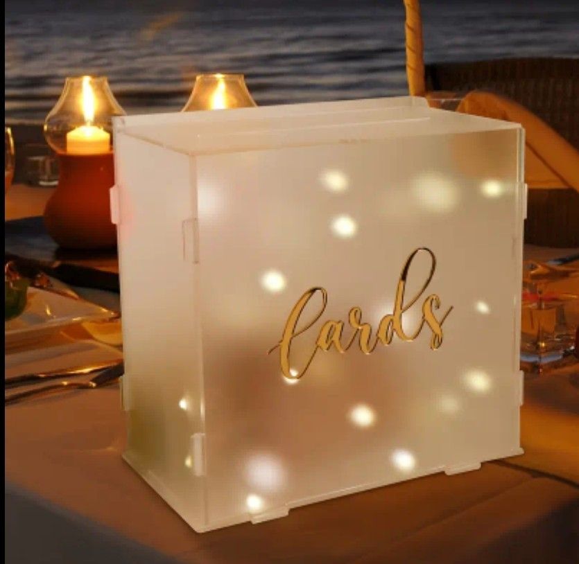 Alle Dekorationen: Kartenbox aus Acrylglas, gefrostet, Hochzeit – Neu (gemäss Beschreibung) aus Allschwil von merve_g 1