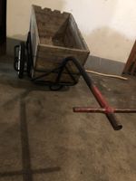 Handwagen Bollerwagen stahl, holzkiste box