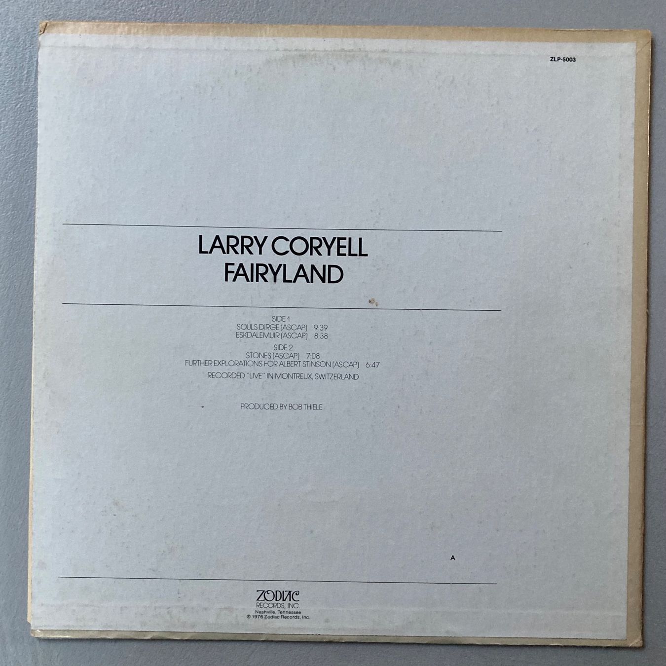 Schallplatten: Larry Coryell - fairyland - LP – Gebraucht aus dachsen von oheio 1