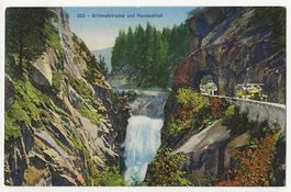 Grimsel Strasse mit Postauto Cabrio Handeckfall ungebraucht
