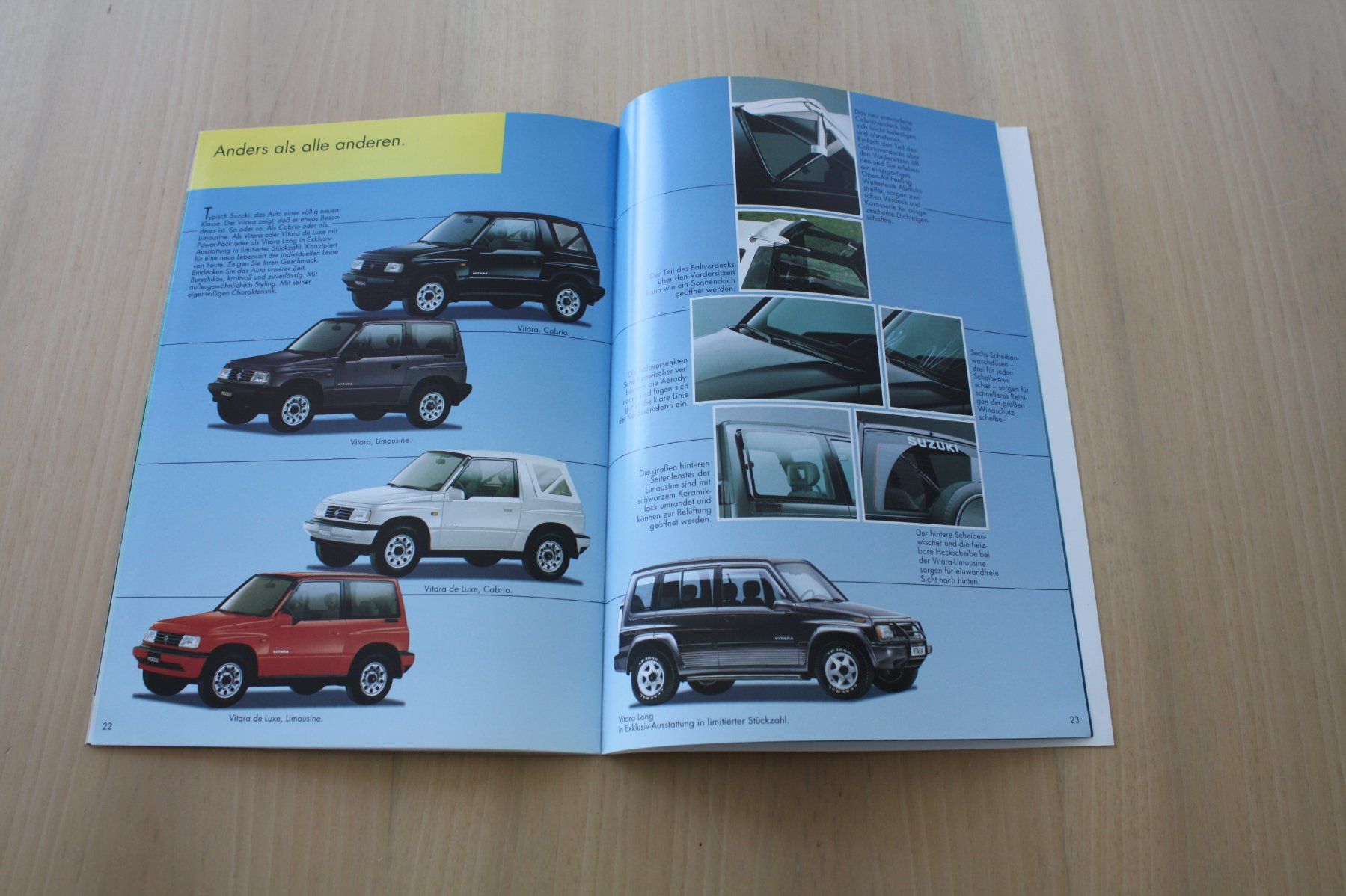 Documenti: Suzuki Vitara Prospekt 8/1992 – Usato da Wikon venduto da erwin400 8
