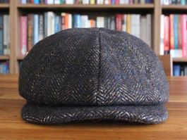 Schiebermütze aus Tweed Gr. 59