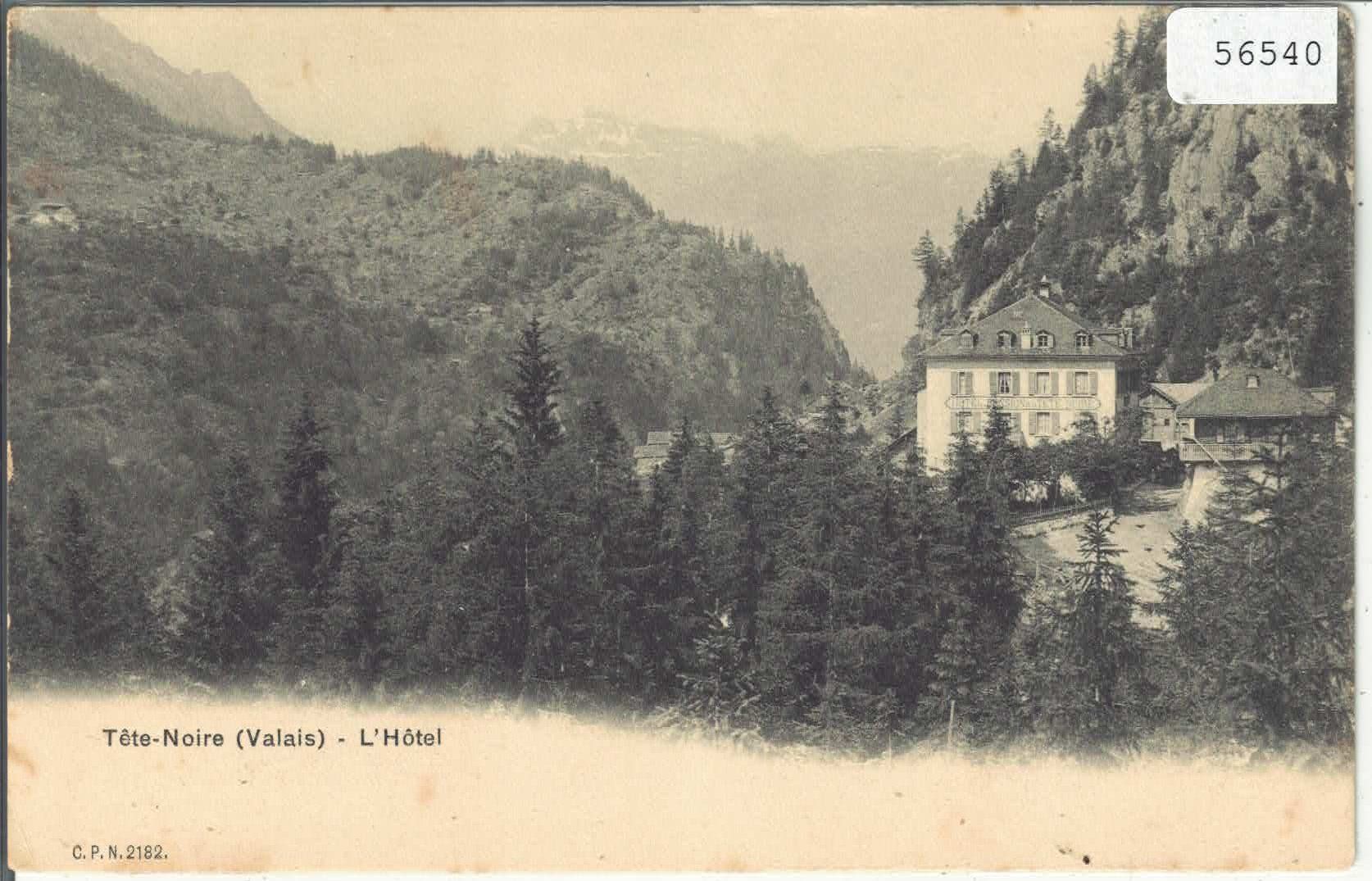 Cartoline postali: Tete-Noire - Hotel – Usato da Ettingen venduto da Kartenplanet