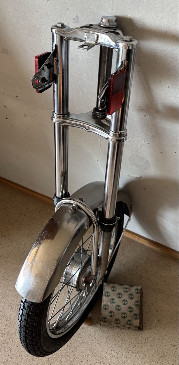Puch Ciclomotori: Puch Maxi CHOPPER Gabel mit NOS Speichenfelge – Usato da Gerlafingen venduto da alpenbrevet 7