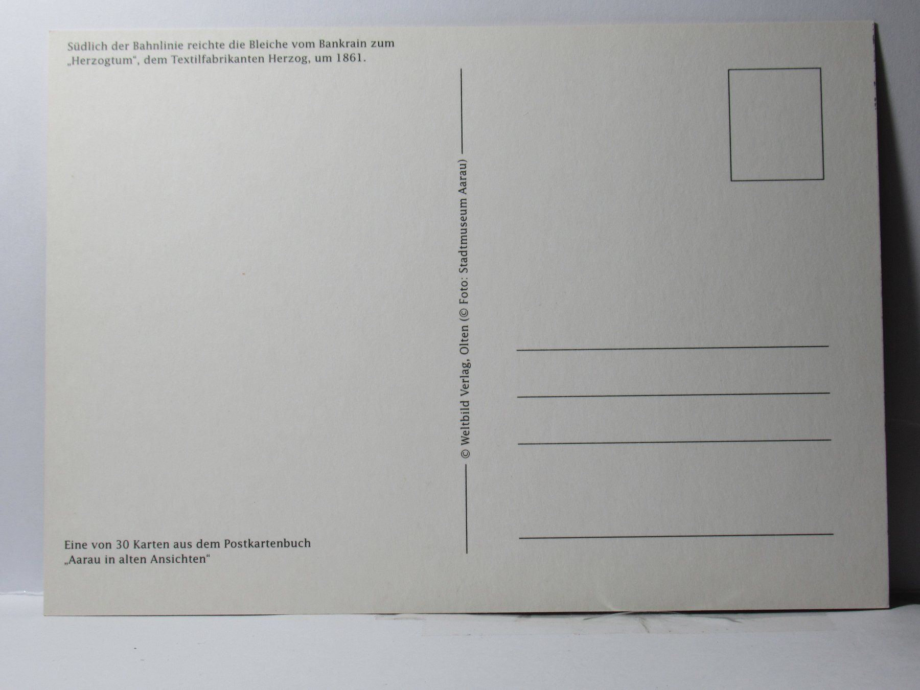 Cartoline postali: Aarau , Textilfabrikanten Herzig um 1861 – Nuovo (secondo la descrizione) da Grenchen venduto da Bluemchen1900 1