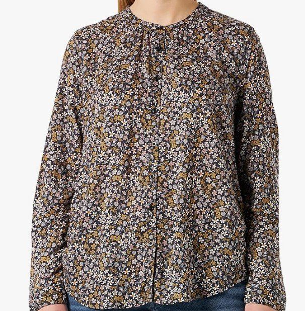 Blusen: Mustang True Denim Langarmbluse Blumenmuster Gr. 40 – Gebraucht aus Buchs Sg von Valedi 1