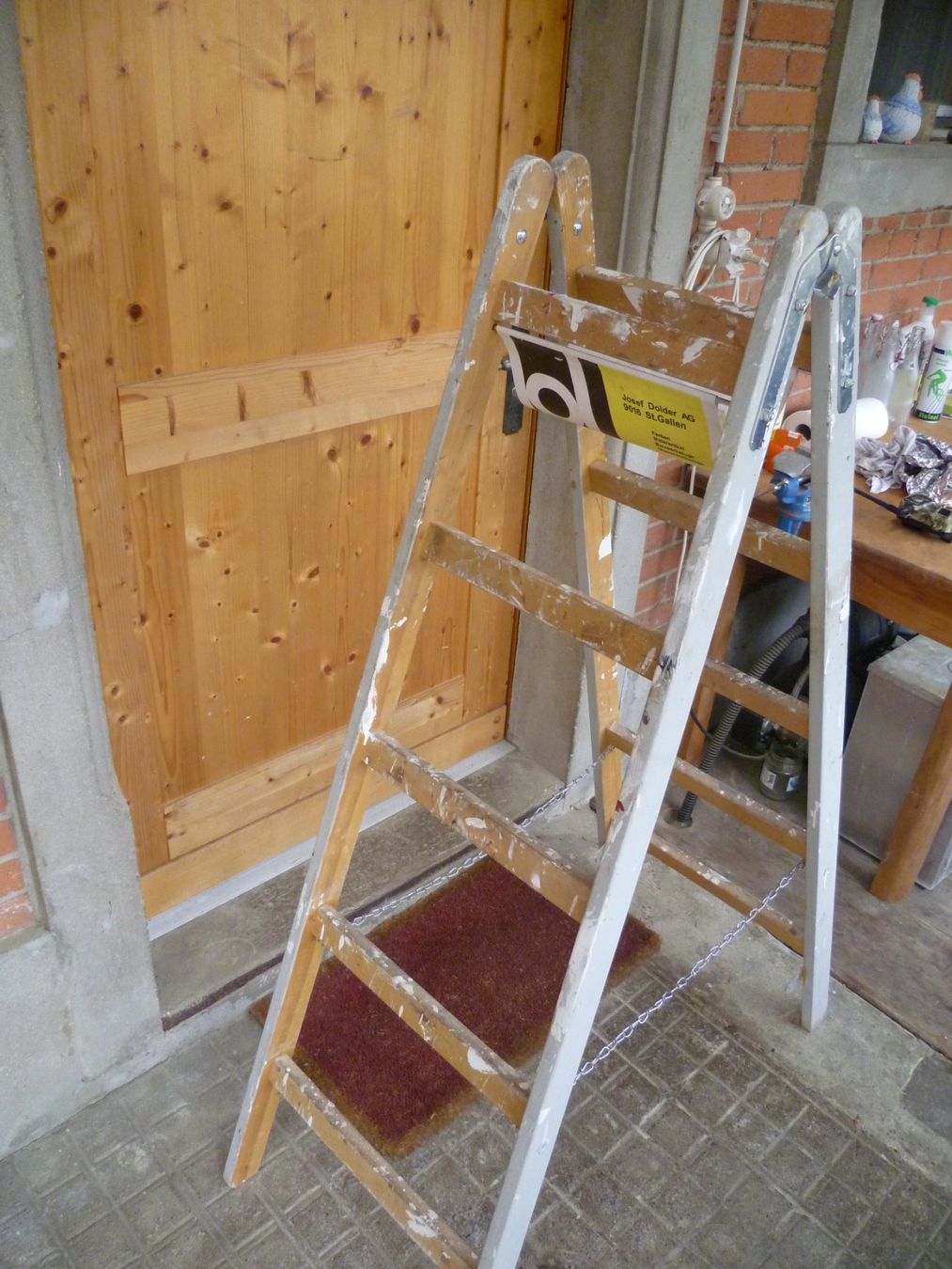 Scale: Holzleiter  Malerbockleiter 2 X 5 sprossen – Usato da Melchnau venduto da Lumax0