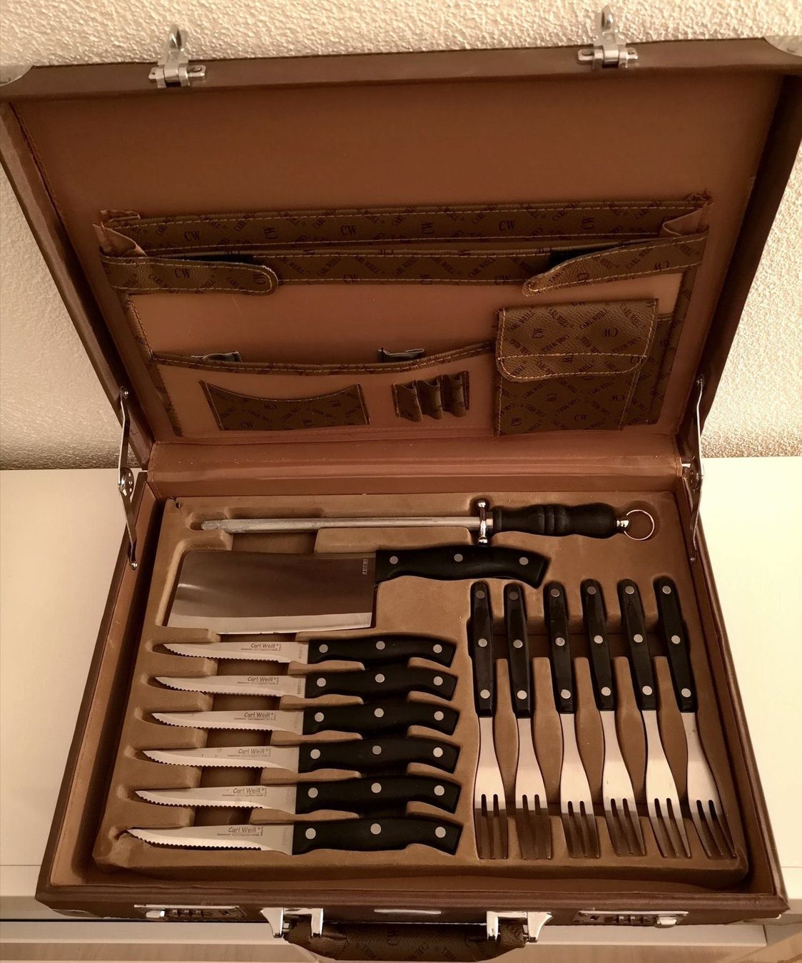 Coltelli: Messer - Set - Koffer von Carl Weill – Usato da Zürich venduto da Tanteemma369 1
